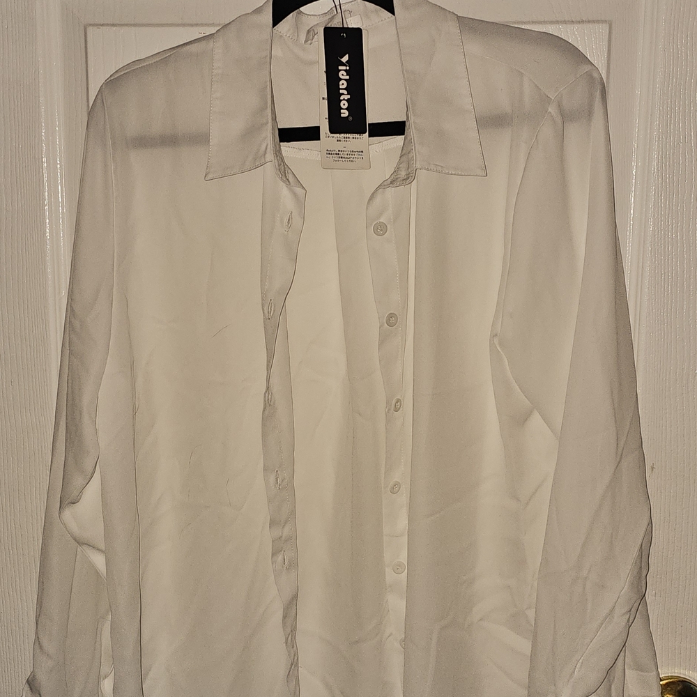 Yaleena Women's Elegant White Blouse